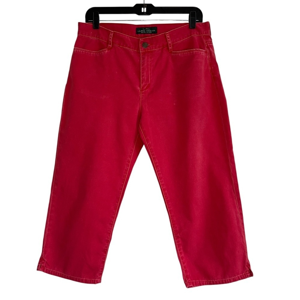 2/$30 Lauren Ralph Lauren Red Denim Capri Pants